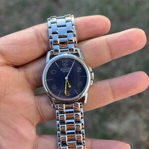 Coach Sydney Navy Blue Dial Stainless Steel Women's Watch